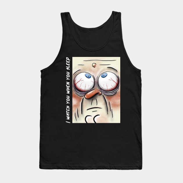 Pimple camera on forehead Tank Top by John Byrne